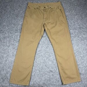 Polo Ralph Lauren Pants Mens 36x30 Beige 650 Straight Flat Front Twill Cotton